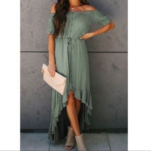 SALE LAST ONE (Medium) Off the shoulder Maxi Dress